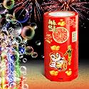 Fireworks Bubble Machine (20 Holes) with Dazzling RGB LED Lights