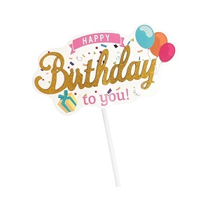 firmer happy birthday cake topper  acrylic decorating items birthday theme  birthday cake decoration accessories for girls boys adults multicolor
