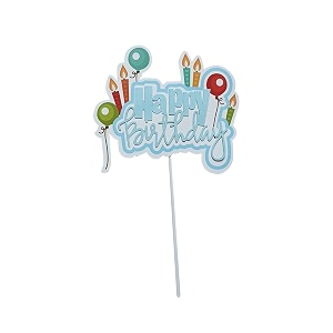 firmer happy birthday cake topper  acrylic decorating items birthday theme  birthday cake decoration accessories for girls boys adults multicolor