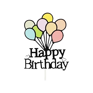 firmer happy birthday cake topper  acrylic decorating items birthday theme  birthday cake decoration accessories for girls boys adults multicolor