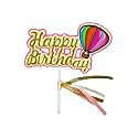 Firmer Happy Birthday Cake Topper | Acrylic Decorating Items |Birthday Theme | Birthday Cake Decoration Accessories For Girls Boys Adults| Multicolor