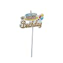 Firmer Happy Birthday Cake Topper | Acrylic Decorating Items | Birthday Theme | Birthday Cake Decoration Accessories For Girls Boys Adults| Multicolor