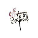 Firmer Happy Birthday Cake Topper | Acrylic Unicorn Decorating Items |Birthday Theme | Birthday Cake Decoration Accessories For Girls Boys Adults| Multicolor