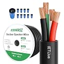 FIRMERST 14/4 OFC Outdoor Speaker Wire, Direct Burial, 100 FT
