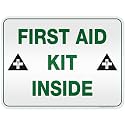 First Aid Kit Inside Sign, 18x24 Inches, 3M EGP Reflective .080 Aluminum,