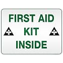 First Aid Kit Inside Sign, 36x48 Inches, Rust Free Aluminum Composite, Fade