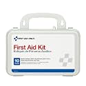 First Aid Only 10-Person Compact First Aid Kit for Home, Car & Work