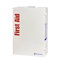 First Aid Only 91341C 150 Person ANSI 2021 Class B, 4 Shelf First Aid Cabinet, Custom Logo