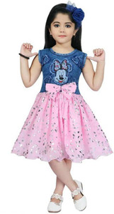 first bird girls midiknee length festivewedding dress pink sleeveless