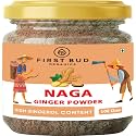 First Bud Organics Naga Dry Ginger Powder - 100gm | Organic Ginger Powder With High Gingerol Content | Non GMO, Gluten Free & No Preservatives | Perfect For Cooking, Baking, Smoothies, and Teas |