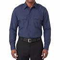 First Class 100% Polyester Short &amp; Long Sleeve Zippered Uniform Shirt 4 Pocket Hidden, Law Enforcement BDU Zipper Closure.