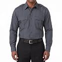 First Class 100% Polyester Short &amp; Long Sleeve Zippered Uniform Shirt 4 Pocket Hidden, Law Enforcement BDU Zipper Closure.