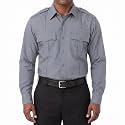 First Class 100% Polyester Short &amp; Long Sleeve Zippered Uniform Shirt 4 Pocket Hidden, Law Enforcement BDU Zipper Closure.