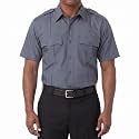 First Class 100% Polyester Short &amp; Long Sleeve Zippered Uniform Shirt 4 Pocket Hidden, Law Enforcement BDU Zipper Closure.