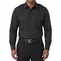 First Class 100% Polyester Short &amp; Long Sleeve Zippered Uniform Shirt 4 Pocket Hidden, Law Enforcement BDU Zipper Closure.