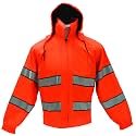 First Class High Visibility Water Resistant Raincoat Jacket and Pant With Reflective Stripes