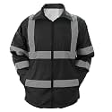 First Class High Visibility Water Resistant Raincoat Jacket and Pant With Reflective Stripes