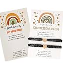 First Day of Kindergarten Bracelets for Mommy and Me Back To School Gift Matching Bracelets, Mother Daughter Bracelets Pre-K Gifts for Girls Boys, Heart Wish Adjustable Bracelets