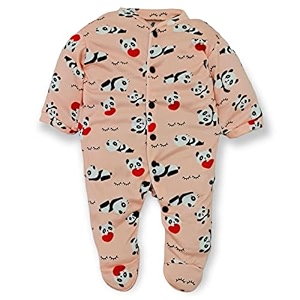 first kick baby cotton romper sleep suit one piece set for baby boys and baby girls peach 0-3 months
