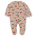 First Kick Baby Cotton Romper Sleep Suit One Piece Set for Baby Boys and Baby Girls (Peach, 12-18 Months)