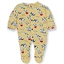 First Kick Baby Cotton Romper Sleep Suit One Piece Set for Baby Boys and Baby Girls (Yellow, 9-12 Months)