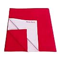 First Kick Instadry Anti-Piling Fleece Extra Absorbent Quick Dry Sheet for Baby, Baby Bed Protector, Waterproof Baby Sheet, Medium Size 100x70cm, Pack of 1, Hotpink