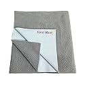 First Kick Instadry Anti-Piling Fleece Extra Absorbent Quick Dry Sheet for Baby, Baby Bed Protector, Waterproof Baby Sheet, Large Size 140x100cm, Pack of 1, Grey