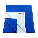 First Kick Waterproof Baby Bed Protector/Mattress Cotton Dry Sheet (70cm X 50cm) for Born Baby/Kids- (Royal Blue) - Small