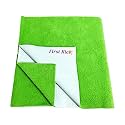 First Kick Instadry Anti-Piling Fleece Extra Absorbent Quick Dry Sheet for Baby, Baby Bed Protector, Waterproof Baby Sheet, Small Size 70x50cm, Pack of 1, Kiwi Green