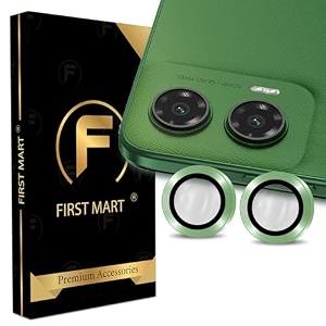 first mart camera lens protectors for motorola g35 672 inches tough hd individual aluminum alloy lens ring cover scratch resistant thin tempered glass green 1 pack