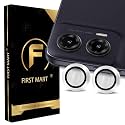 FIRST MART Camera Lens Protectors for Motorola G35 (6.72 Inches) Tough HD Individual Aluminum Alloy Lens Ring Cover, Scratch Resistant, Thin Tempered Glass| Silver, 1 Pack