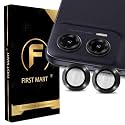 FIRST MART Camera Lens Protectors for Motorola G35 (6.72 Inches) Tough HD Individual Aluminum Alloy Lens Ring Cover, Scratch Resistant, Thin Tempered Glass| Black, 1 Pack