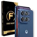 FIRST MART Black Camera Ring Guard Protector for Motorola Edge 60 Stylus | Tempered Glass with Metal Alloy Rings, HD Clear, Scratch Resistant, Case-Friendly | Pack of 1