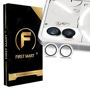 first mart camera lens protector for nothing phone 2 premium tempered glass camera lens protector ring cover fit case friendlly anti scratch silver