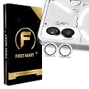 FIRST MART Camera Lens Protector for Nothing Phone 2, Premium Tempered Glass Camera Lens Protector Ring Cover Fit Case Friendlly, Anti Scratch, Silver