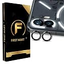 FIRST MART Camera Lens Protector for Nothing Phone 2, Premium Tempered Glass Camera Lens Protector Ring Cover Fit Case Friendlly, Anti Scratch, Black