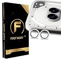 FIRST MART Camera Lens Protectors for Nothing Phone 2a Tough HD Individual Aluminum Alloy Lens Ring Cover, Scratch Resistant, Thin Lens Protection| Silver, 1 Pack