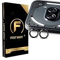 FIRST MART Camera Lens Protectors for Nothing Phone 2A (6.7 Inches) Tough HD Individual Aluminum Alloy Lens Ring Cover, Scratch Resistant, Thin Tempered Glass| Black, 1 Pack