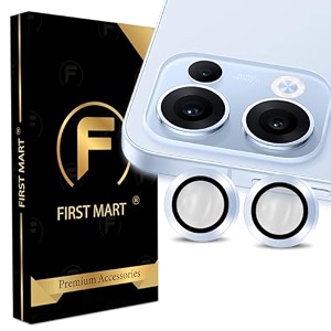 first mart camera lens protectors for oppo reno 13 659 inches tough hd individual aluminum alloy lens ring cover scratch resistant thin tempered glass blue 1 pack
