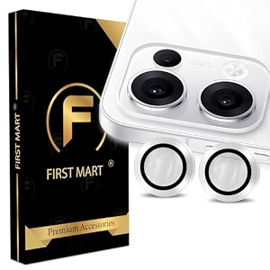 first mart camera lens protectors for oppo reno 13 659 inches tough hd individual aluminum alloy lens ring cover scratch resistant thin tempered glass silver 1 pack