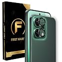 FIRST MART Black Camera Ring Guard Protector for Oppo Reno 14 | Tempered Glass with Metal Alloy Rings, HD Clear, Scratch Resistant, Case-Friendly | Pack of 1