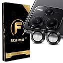 FIRST MART Camera Lens Protectors for Redmi Note 14 (6.67 Inches) Tough HD Individual Aluminum Alloy Lens Ring Cover, Scratch Resistant, Thin Tempered Glass| Black, 1 Pack