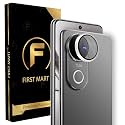 FIRST MART Silver Camera Ring Guard Protector for Vivo V50 and V50e | Tempered Glass with Metal Alloy Rings, HD Clear, Scratch Resistant, Case-Friendly | Pack of 1