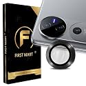 FIRST MART Camera Lens Protectors for Vivo V40 Pro (6.78 Inches) Tough HD Individual Aluminum Alloy Lens Ring Cover, Scratch Resistant, Thin Tempered Glass| Black, 1 Pack
