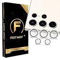 FIRST MART Camera Lens Protectors for Vivo V40 (6.78 Inches) Tough HD Individual Aluminum Alloy Lens Ring Cover, Scratch Resistant, Thin Tempered Glass| Silver, 1 Pack