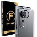 FIRST MART Black Camera Ring Guard Protector for Vivo V40, V40 Pro and V40e | Tempered Glass with Metal Alloy Rings, HD Clear, Scratch Resistant, Case-Friendly | Pack of 1