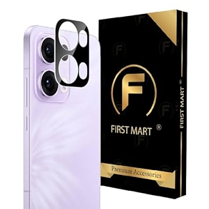 first mart premium camera lens protector tempered glass compatible for oppo reno 13 pro 5g 67 inches with installation kit black pack of 1