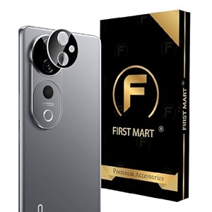 first mart premium camera lens protector tempered glass compatible for vivo t3 ultra 5g 67 inches with installation kit black pack of 1
