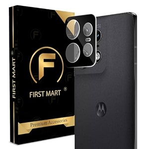 first mart premium camera lens protector tempered glass compatible for motorola edge 50 pro 5g 67 inches with installation kit black pack of 1