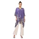 First Resort Light Purple Embellished Floral Kaftan